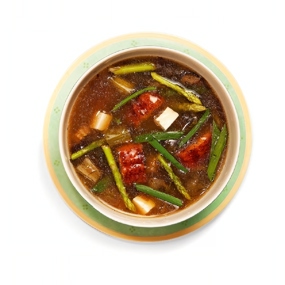 Суп мисо с бурыми или красными водорослями