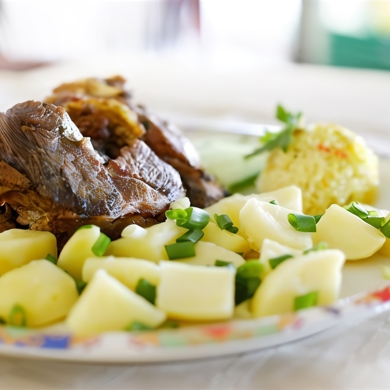 Жареная баранина с картошкой на сковороде — рецепт с фото пошагово