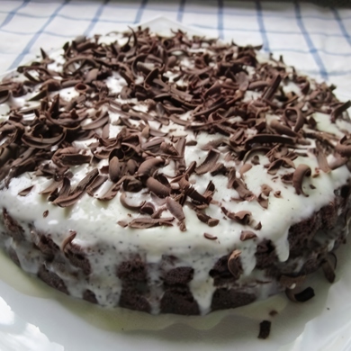 Быстрый шоколадный торт на сметане простой рецепт с фото пошагово