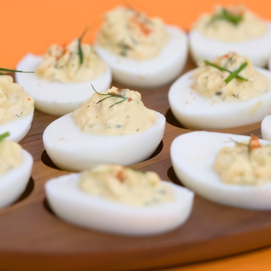 Фаршированные яйца (ветчина и сырок) - Кулинарный пошаговый рецепт с фото.