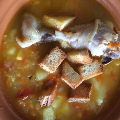 Гороховый Суп с курицей рецепт простого блюда из гороха