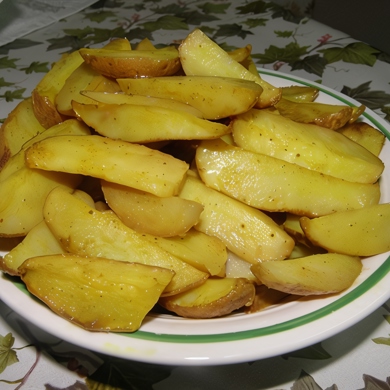 Картошка по-деревенски в духовке - рецепт приготовления