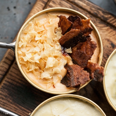 Картофельное пюре с беконом и укропом рецепт – Европейская кухня: Закуски. «Еда»