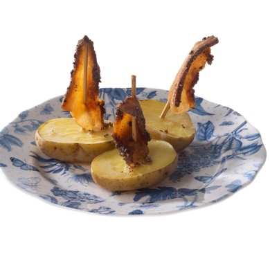 Фаршированные картофельные лодочки, пошаговый рецепт с фото