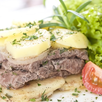 Мясо с баклажанами и картошкой в духовке - пошаговый рецепт с фото на webmaster-korolev.ru