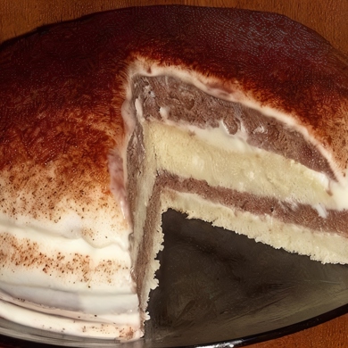 Торт на кефире со сметанным кремом