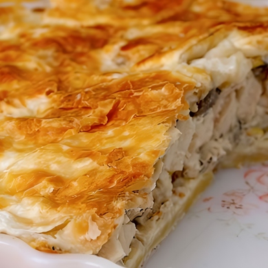 Пирог с курицей и луком, пошаговый рецепт с фотографиями – Одесская кухня: Выпечка и десерты. «Еда»