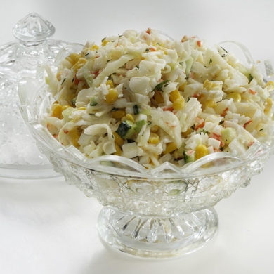 Крабовый салат с огурцом: пошаговый рецепт с фото от Maggi