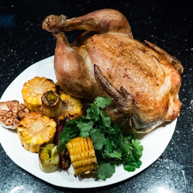 2. Тушеная курица с овощами