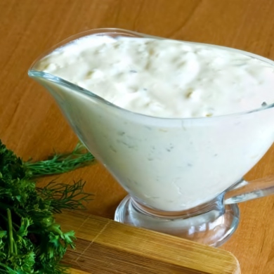 Как приготовить соус тартар со свежим и соленым огурцом на основе йогурта — рецепт с фото и видео