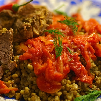 Ароматная каша с машем, рисом и мясом, пошаговый рецепт на ккал, фото, ингредиенты - Софья