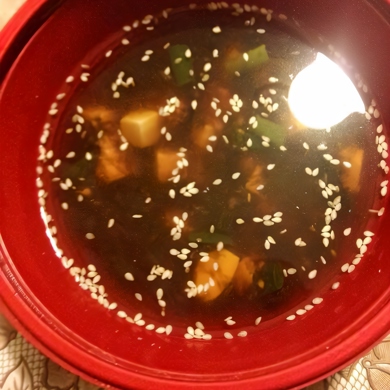 Рецепт мисо-супа с соевым сыром тофу