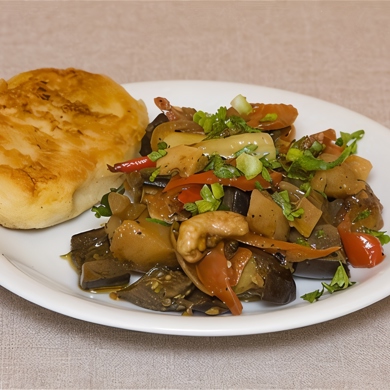 Рагу из баклажанов с овощами, пошаговый рецепт на ккал, фото, ингредиенты - Simona