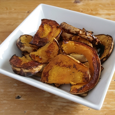 Рецепт вкусной печеной тыквы с тимьяном и перцем халапеньо
