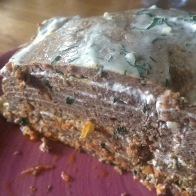 Печеночный торт со сметаной — рецепт с фото