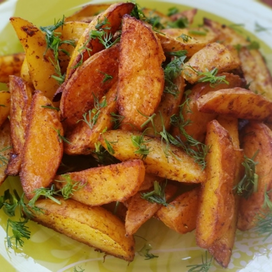 Пошаговый рецепт картошки по-деревенски в духовке