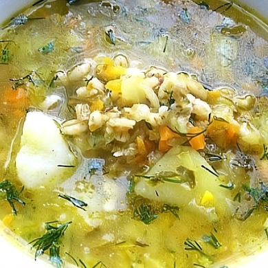 Рассольник (наваристый суп)