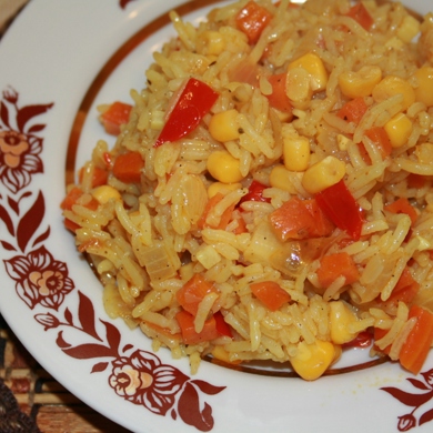 Рис с кукурузой, луком и морковью рецепт – Европейская кухня: Основные блюда. «Еда»