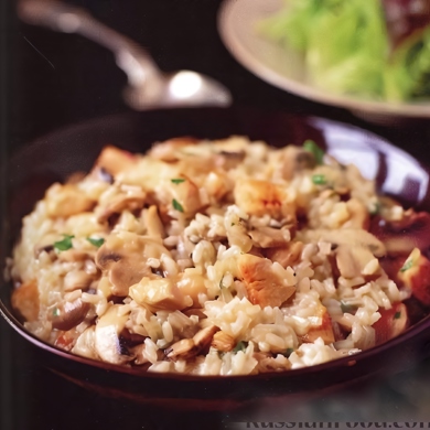 Рис с грибами и свининой под сырной корочкой | Рецепт | Идеи для блюд, Грибы, Корочка