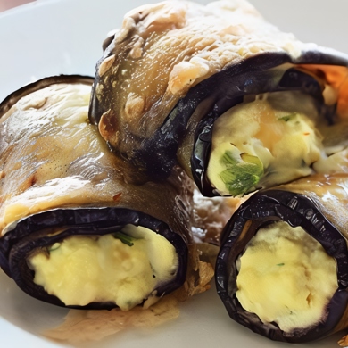 Рулетики из баклажанов с творогом и сыром — рецепт с фото пошагово
