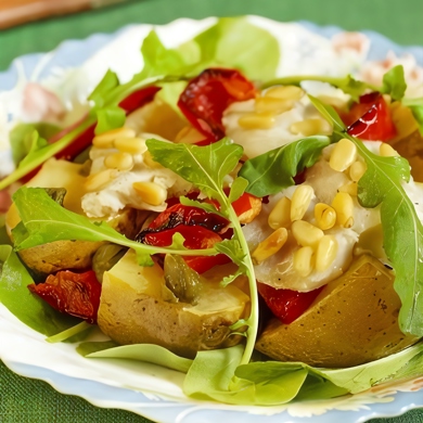 Салат с рыбой горячего копчения и картофелем - пошаговый рецепт с фото на hb-crm.ru