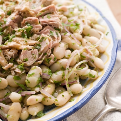 Салат с тунцом и фасолью – кулинарный рецепт