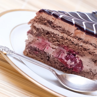 бисквитный торт со сметанным кремом и вишней рецепт с фото пошагово | Дзен