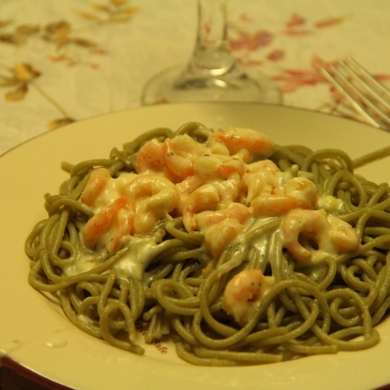 Паста «Спагеттини» под сливочным соусом провансаль