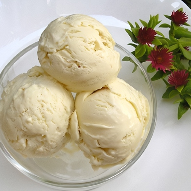 Мороженое сливочное дынное с наполнителем 