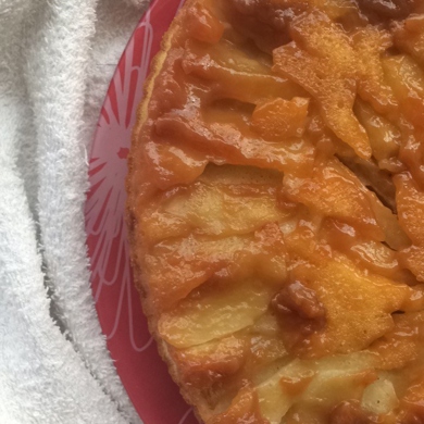 рецепт пирог перевертыш с яблоками | Дзен