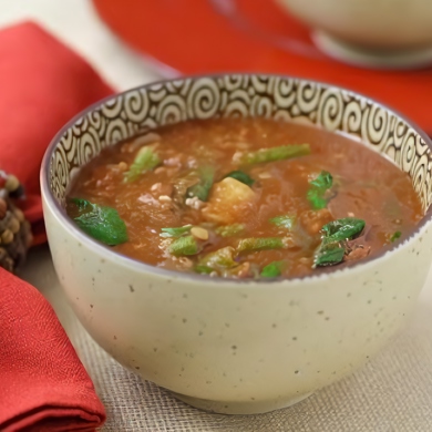 Турецкий суп из зелёной чечевицы