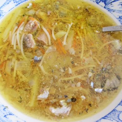 Суп из рыбной консервы
