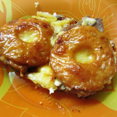 Куриное филе с ананасами и сыром в духовке с картинками