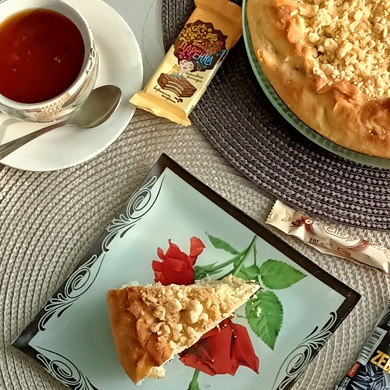 Татарский пирог – люблю его готовить для праздничного застолья (в начинку кладу не только фрукты)