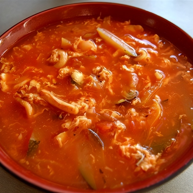 Томатный суп с морепродуктами и рисом, пошаговый рецепт на ккал, фото, ингредиенты - Софья