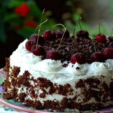 Торт «Черный лес» со свежей вишней рецепт – Европейская кухня: Выпечка и десерты. «Еда»