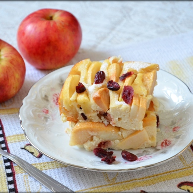 Творожная запеканка с яблоками и грушей, пошаговый рецепт с фото