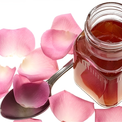 Ингредиенты для розовых лепестков в сахаре