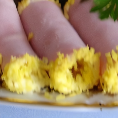 Рулетики из ветчины с творожным сыром и чесноком: быстрый рецепт - Лайфхакер