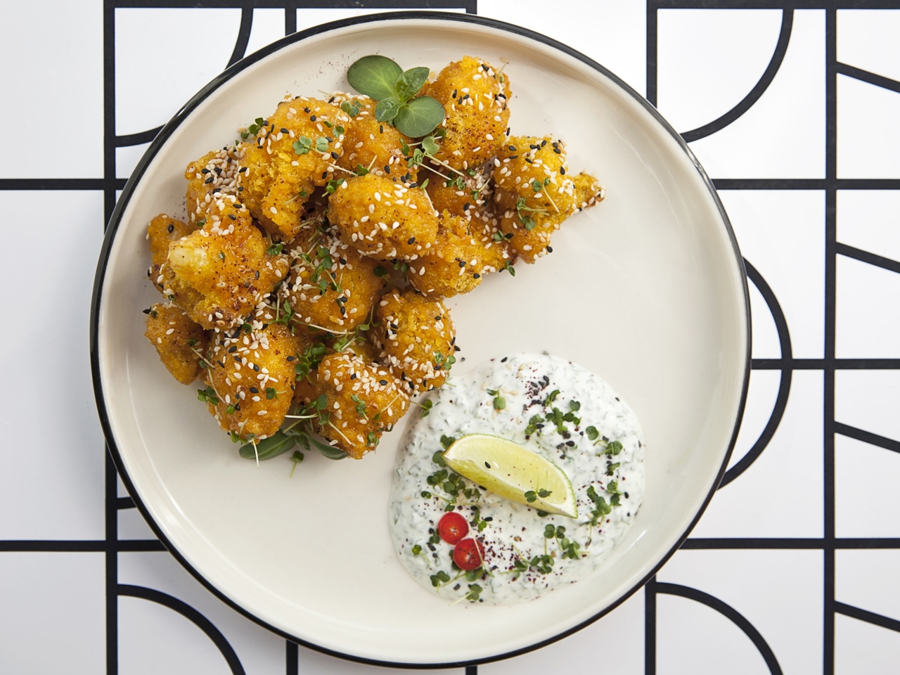 Cauliflower in Orange Breadcrumbs