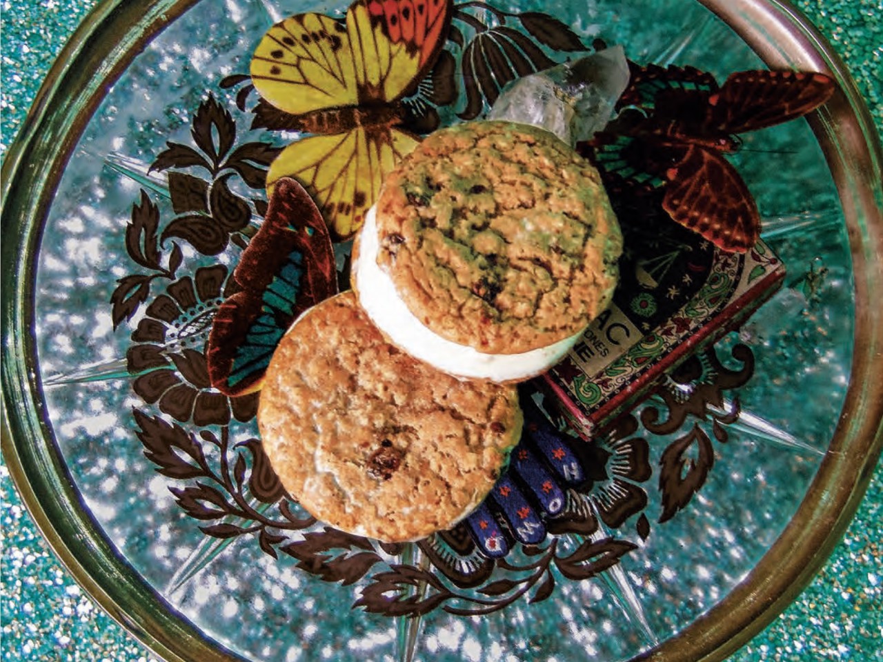 Oatmeal Cookie and Ice Cream Sandwiches