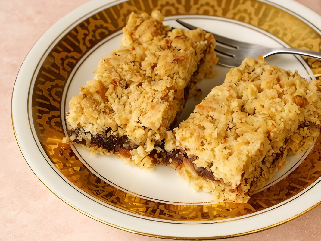Apricot Bars with Walnuts