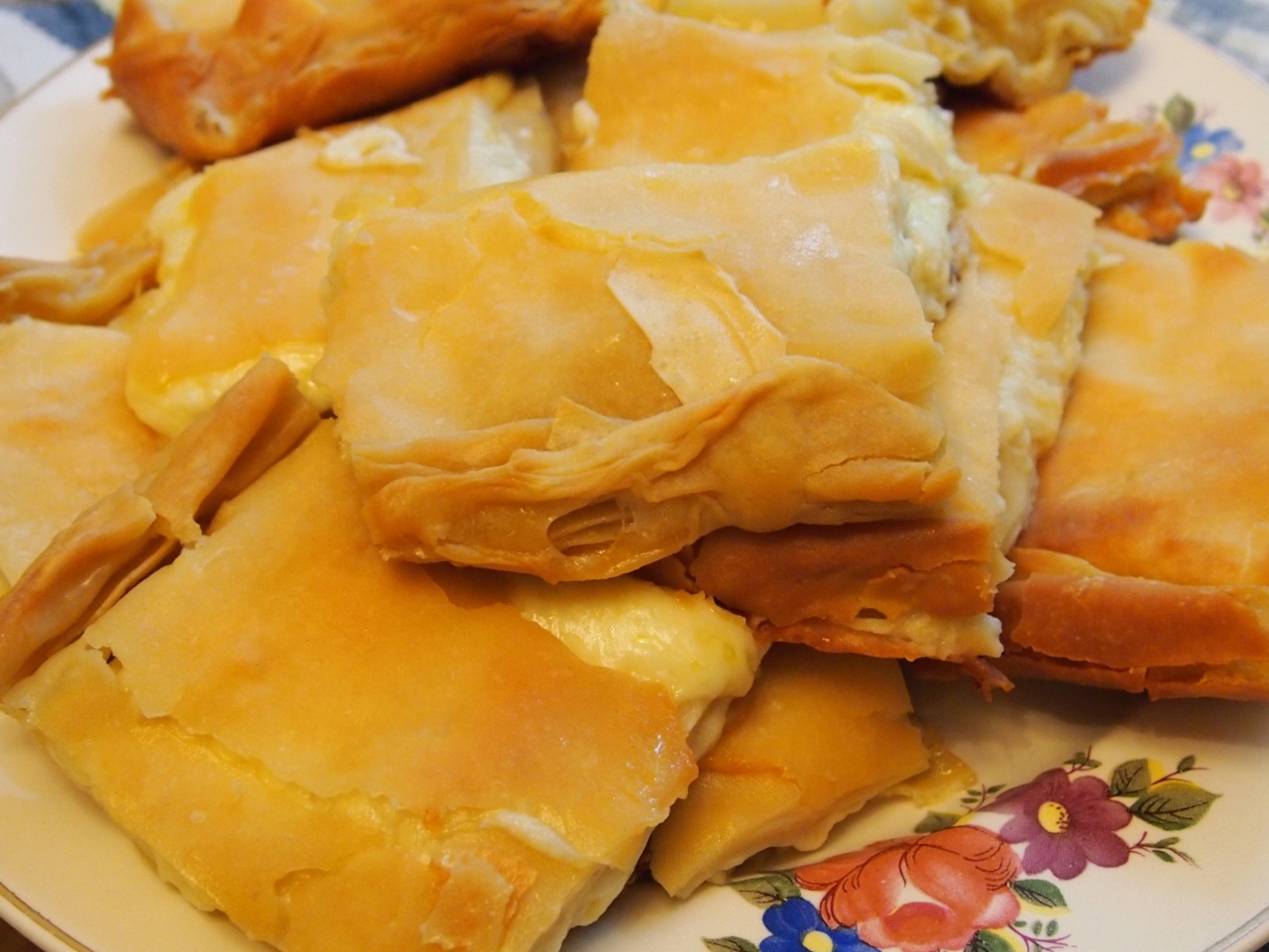 Achma with Suluguni and Sour Cream