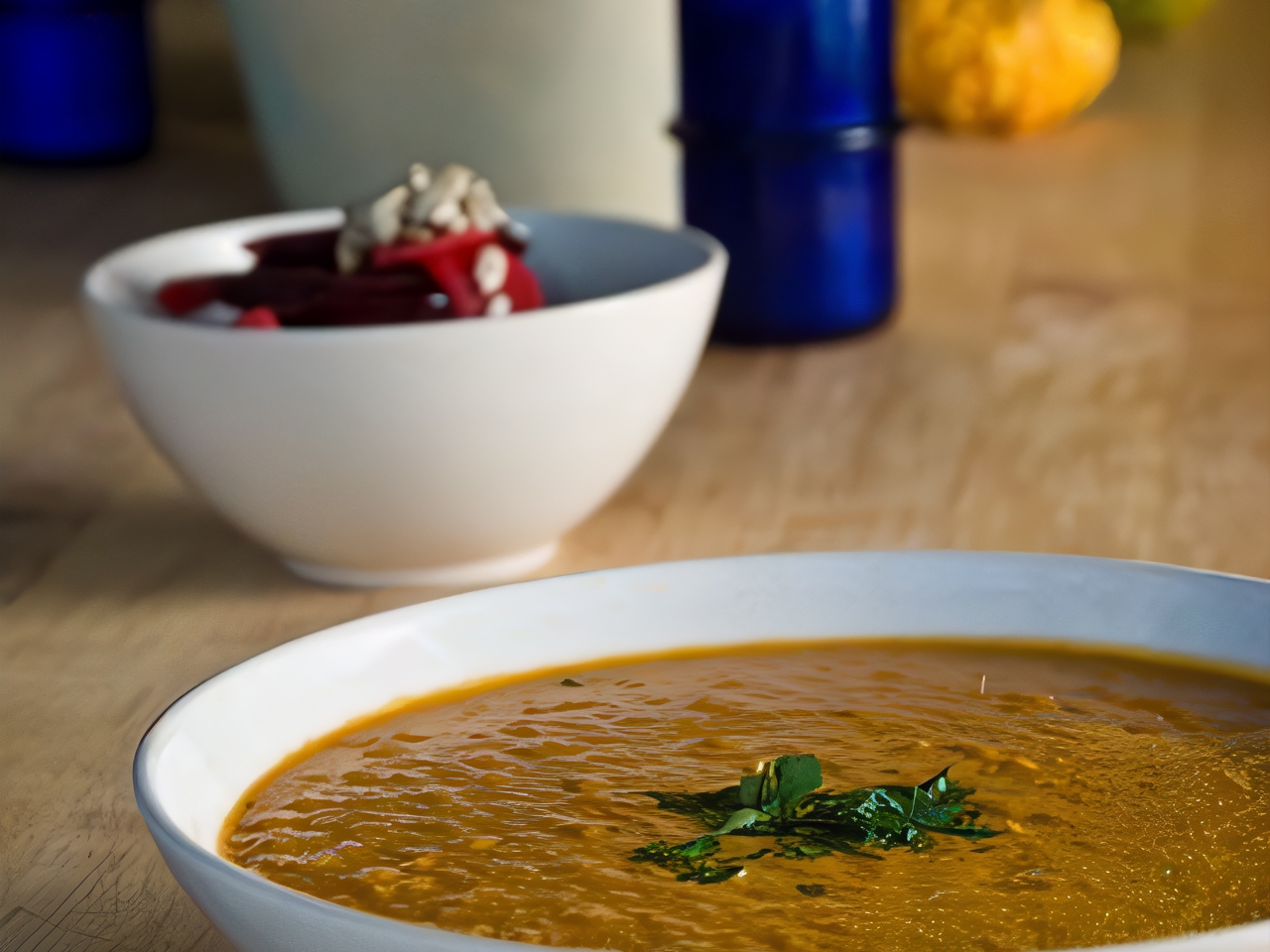 African Pea Soup with Apples