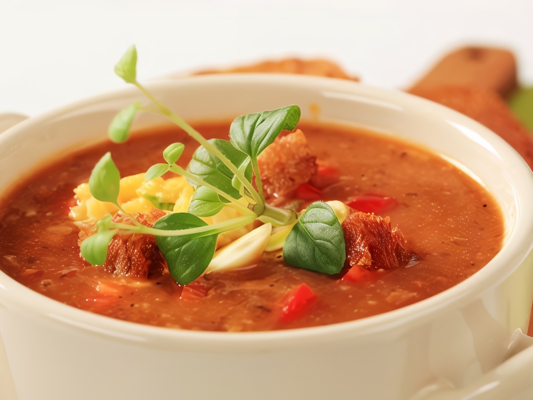 African Nut Soup with Red Peppers
