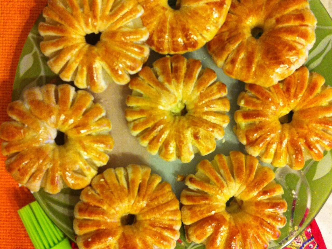 Pineapple Rings in Puff Pastry