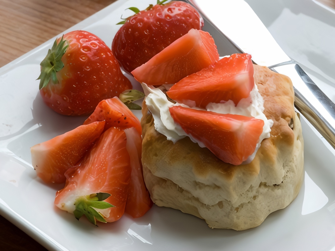 English Scones with Berries
