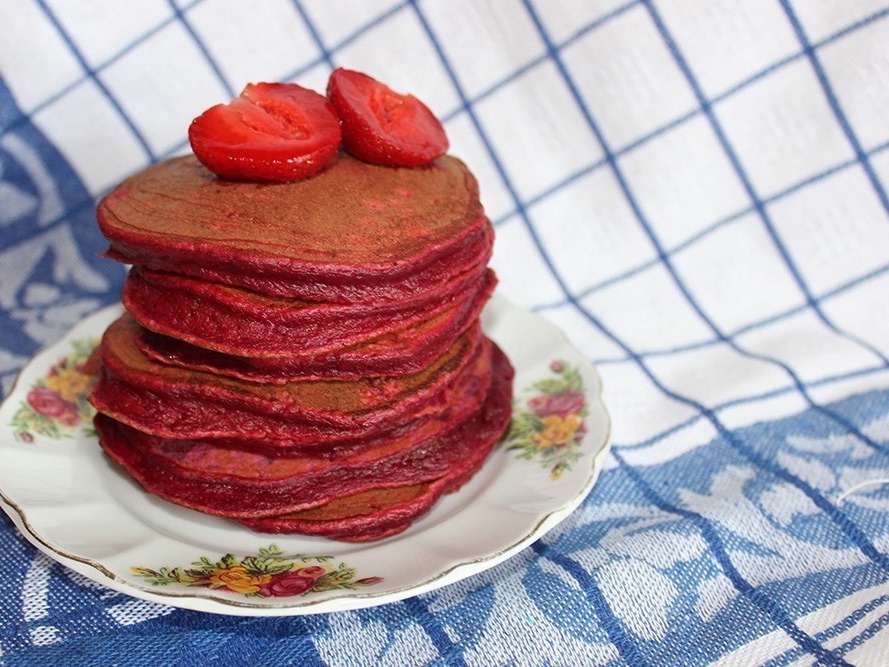 English Beet Pancakes