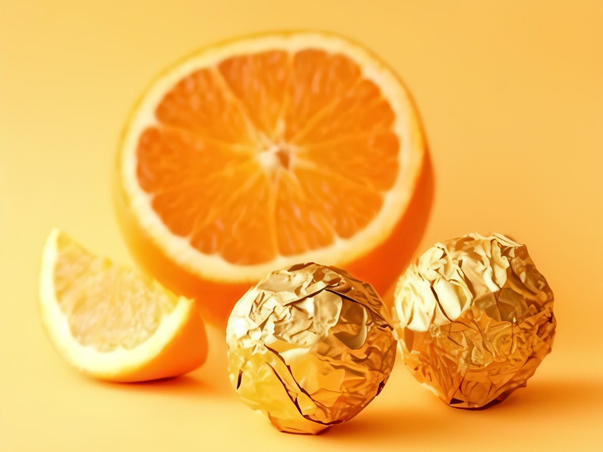 Orange Candies with Walnuts