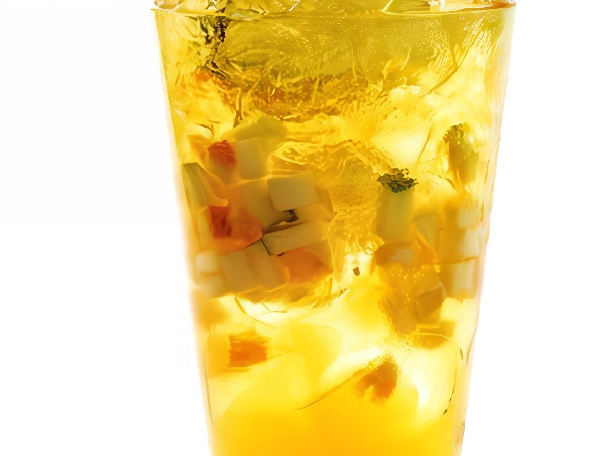 Orange Punch with Gin and Citrus Ice
